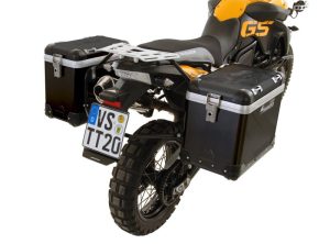 Touratech Σετ Βαλίτσες Zega Pro Ανοδιωμένες Μαύρες "And-Black" 31/ 38lt και Πλαϊνές Βάσεις Μαύρες, BMW F800GS, F650GS Twin, F700